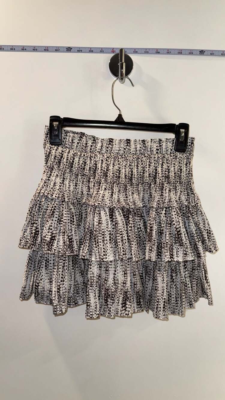 Women's Skirt A Line Mini High Waist Skirts Ruffle Print Floral Daily Vacation S
